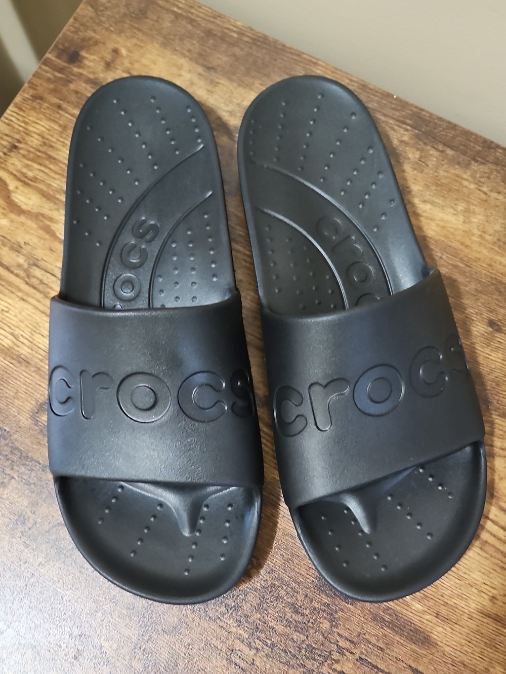 Crocs Unisex Adult Slides In Black Mens 12